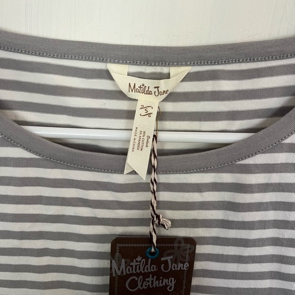 New with tags Matilda Jane striped small shirt - Picture 2 of 2
